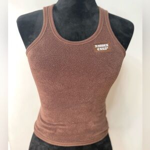 Hidden Cult Women's X-Small Brown Tank Top